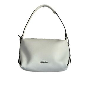 BRAND NEW Calvin Klein Elegant White Shoulder Bag with Interior Pockets